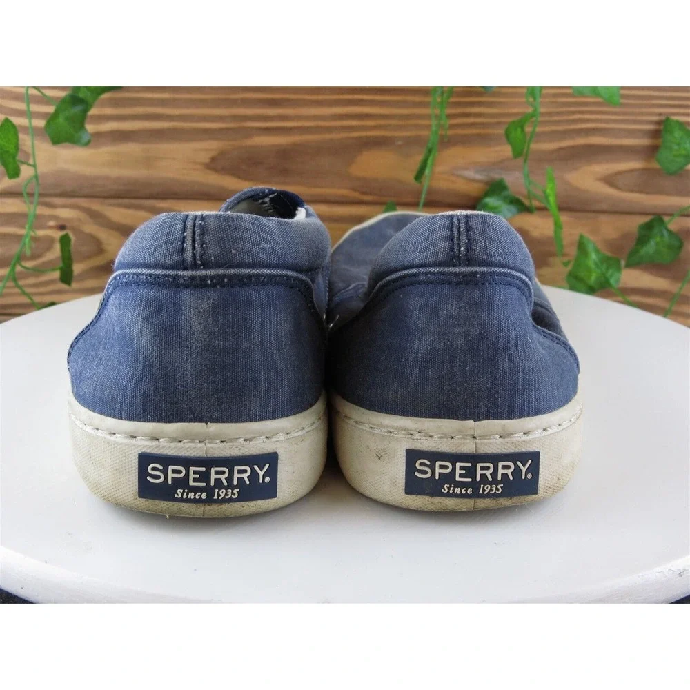Sperry Top-Sider Sz 10.5‎ Slip-On Blue Fabric Men Slip On  Medium (D, M)